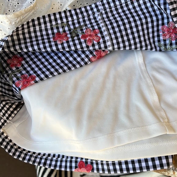 Karl Lagerfeld Floral Gingham Shift Dress - Picture 10 of 12